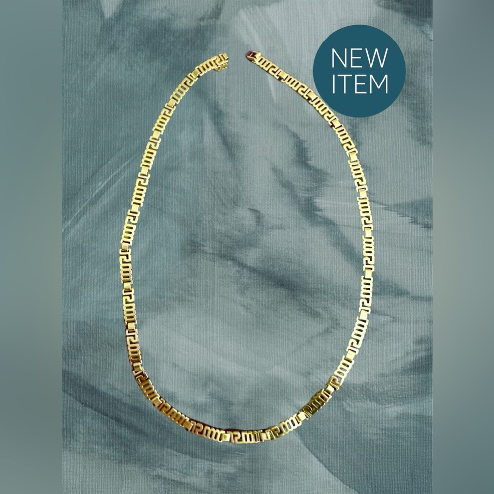 One of a kind Italian Gold Plated Millennium Necklace